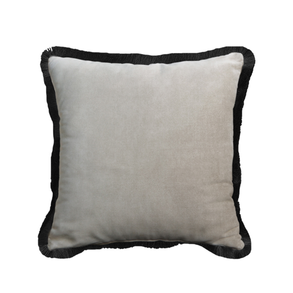 TERRICIO ΔΙΑΚΟΣΜΗΤΙΚΟ ΜΑΞΙΛΑΡΙ 45x45cm ΒΕΛΟΥΔΟ ELEPHANT ΜΑΥΡΟ