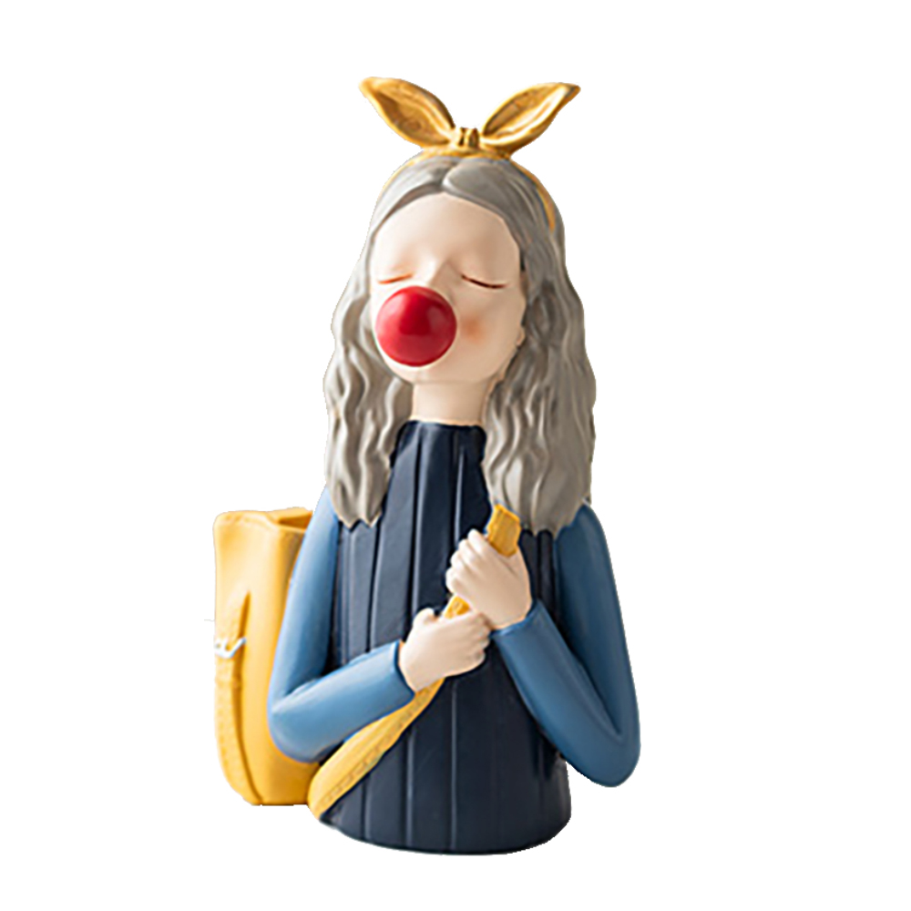 DAYGIRL ΔΙΑΚΟΣΜΗΤΙΚΗ ΦΙΓΟΥΡΑ 12x9x17cm POLYRESIN ΠΟΛΥΧΡΩΜΟ