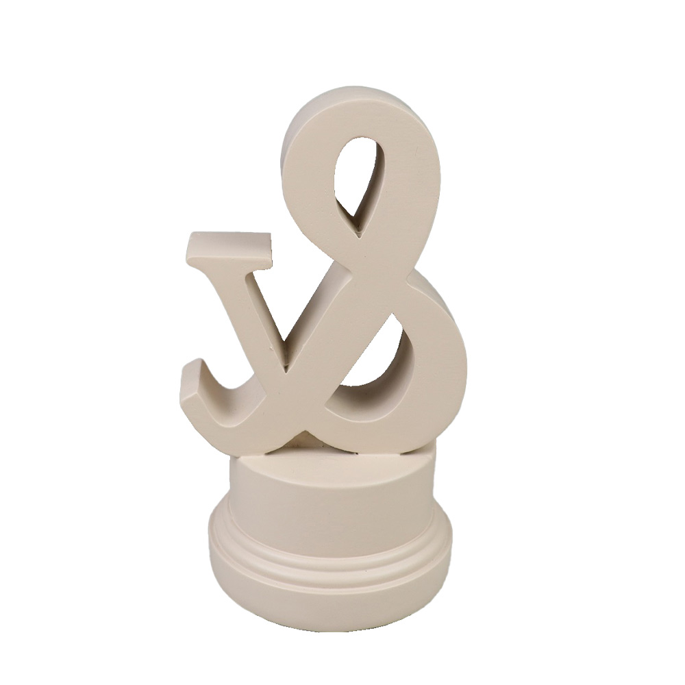 AND ΔΙΑΚΟΣΜΗΤΙΚΗ ΕΠΙΓΡΑΦΗ 8x8x14cm POLYRESIN ΚΡΕΜ