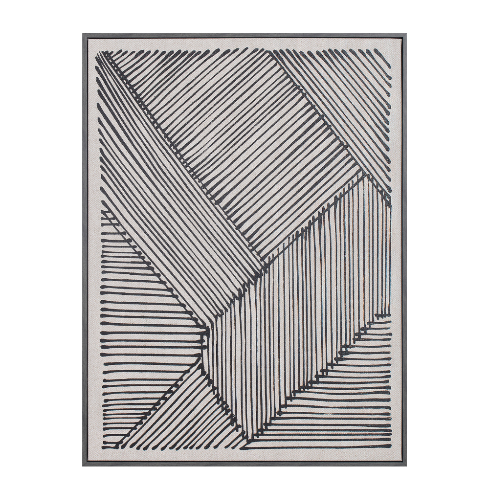 STAY TRUE ΠΙΝΑΚΑΣ ΔΙΑΚΟΣΜΗΣΗΣ 60x80x4cm ΔΕΡΜΑ ΛΕΥΚΟ ΜΑΥΡΟ ΞΥΛΟ ΜΑΥΡΟ