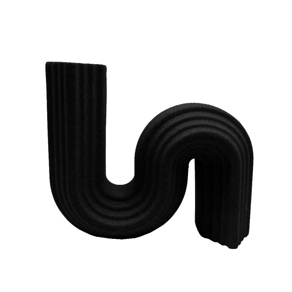 S LINE ΔΙΑΚΟΣΜΗΤΙΚΟ 29x8x24cm POLYRESIN ΜΑΥΡΟ