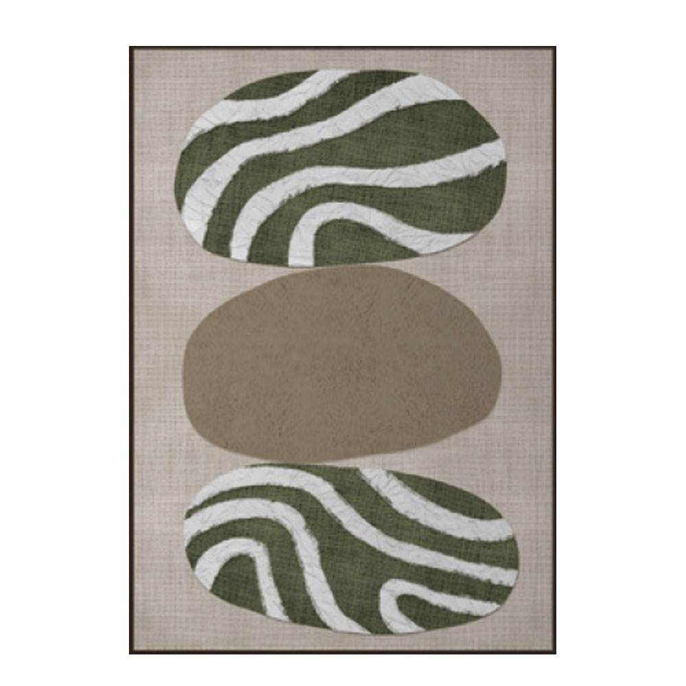 SLATE B ΠΙΝΑΚΑΣ ΔΙΑΚΟΣΜΗΤΙΚΟΣ ΜΕ ΚΟΡΝΙΖΑ 75x100x4cm ΚΑΜΒΑΣ ΛΑΔΙ ΜΠΕΖ ΛΕΥΚΟ PS