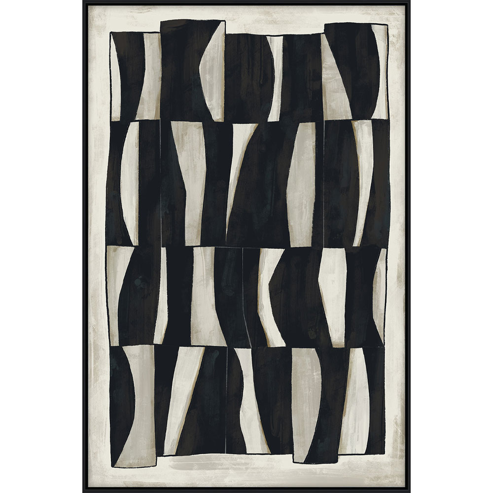 CEBRA ΠΙΝΑΚΑΣ ΔΙΑΚΟΣΜΗΤΙΚΟΣ ΜΕ ΚΟΡΝΙΖΑ 80x120x4cm ΚΑΜΒΑΣ BEIGE ΜΑΥΡΟ ΞΥΛΟ ΜΑΥΡΟ