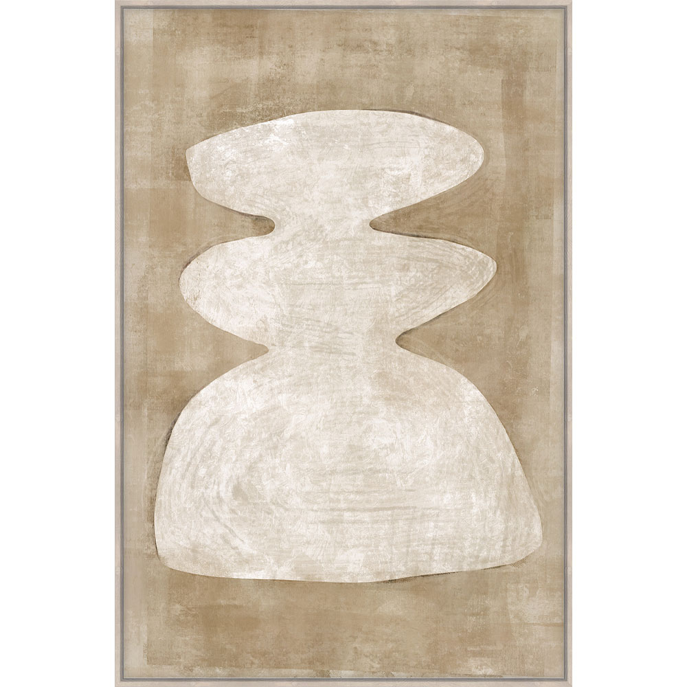 CANDELABRA.A ΠΙΝΑΚΑΣ ΔΙΑΚΟΣΜΗΤΙΚΟΣ ΜΕ ΚΟΡΝΙΖΑ 80x120x4cm ΚΑΜΒΑΣ ΚΑΦΕ BEIGE ΞΥΛΟ ΦΥΣΙΚΟ