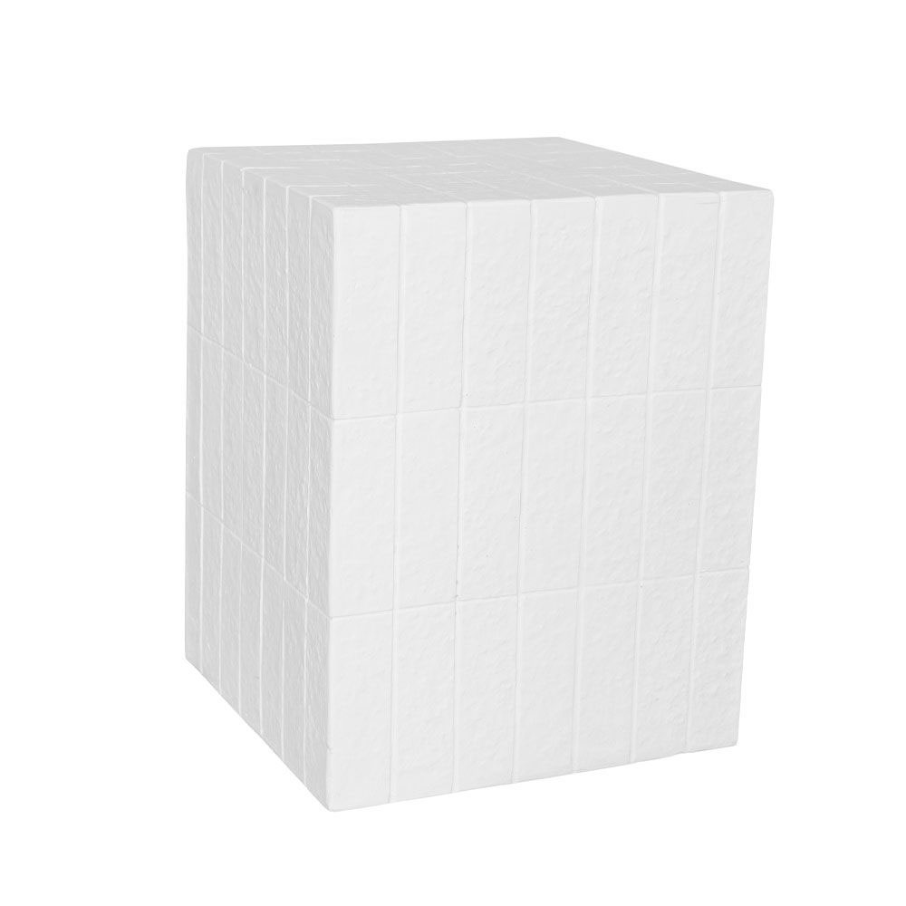 SQUARE SIDE TABLE ΛΕΥΚΟ 36x36x46cm