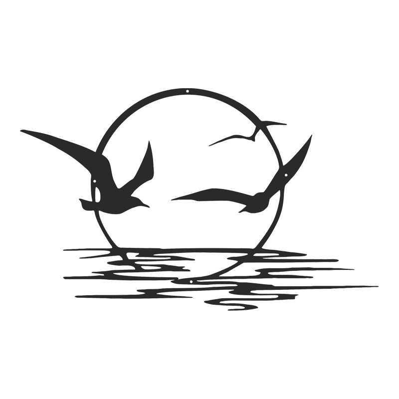 Διακοσμητικό τοίχου Sunsy pakooworld μαύρο μεταλλικό 40x1,5x60εκ