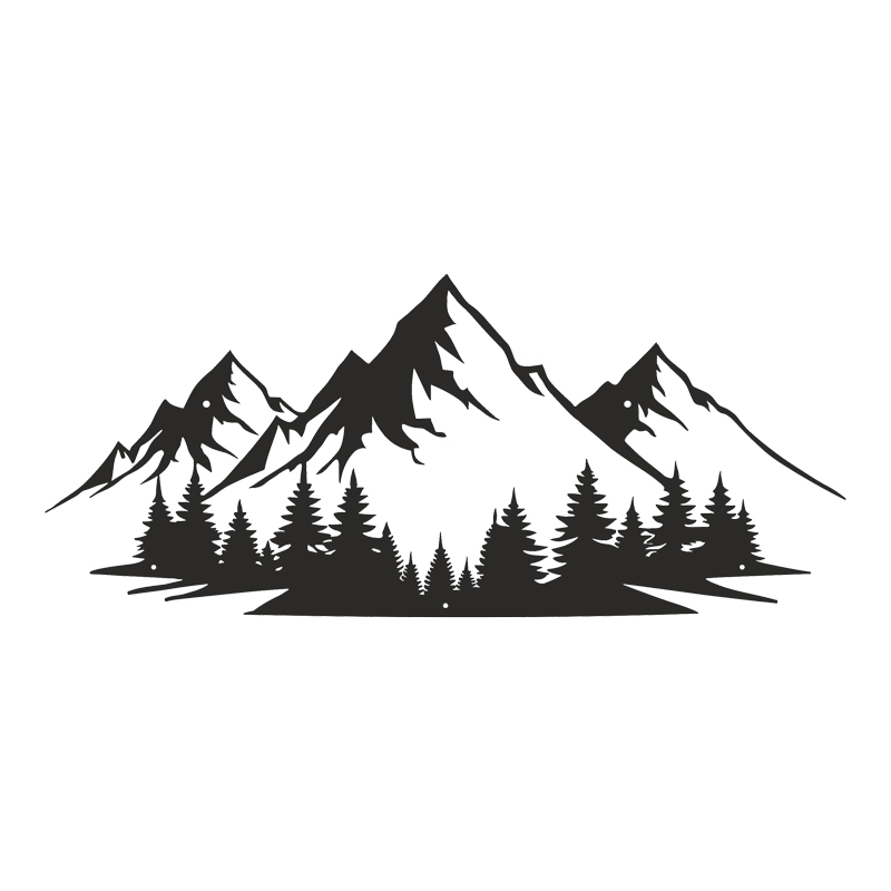 Διακοσμητικό τοίχου Onfia pakooworld μαύρο μεταλλικό 70x1,5x30εκ