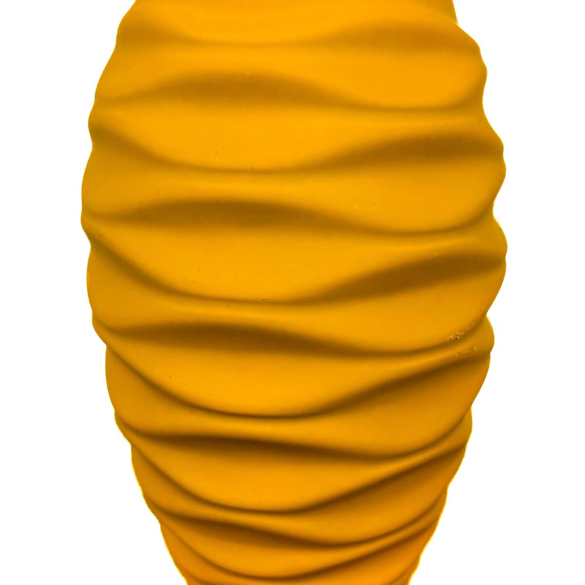 Κεραμικό Βάζο Κυματιστό Φ 13Χ20 cm 3 Πράσινο Κίτρινο