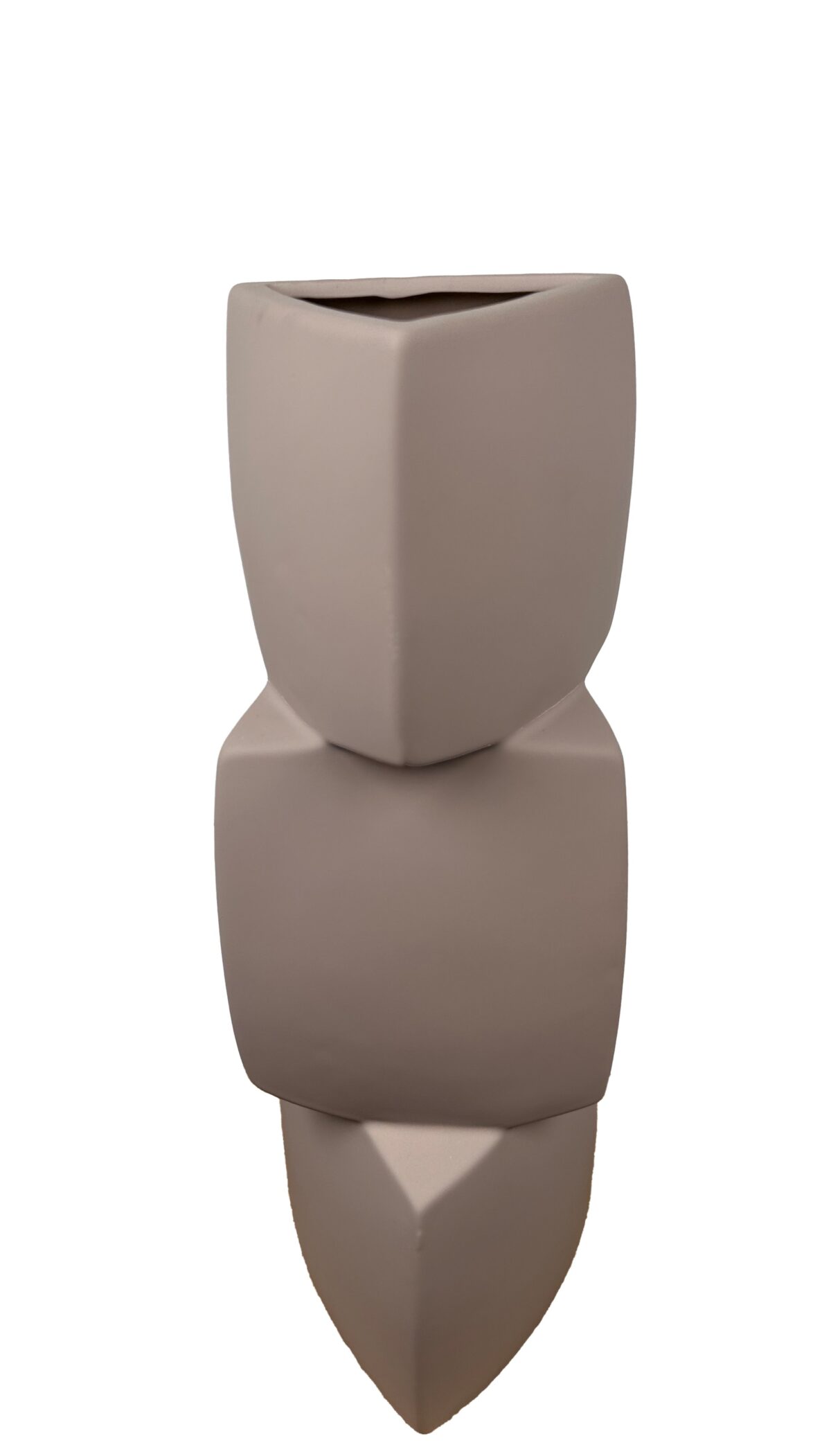 Κεραμικό Βάζο 13,5Χ15Χ40 cm Γεωμετρικά Σχήματα 3 Χρώματα Ροζ - Image 1