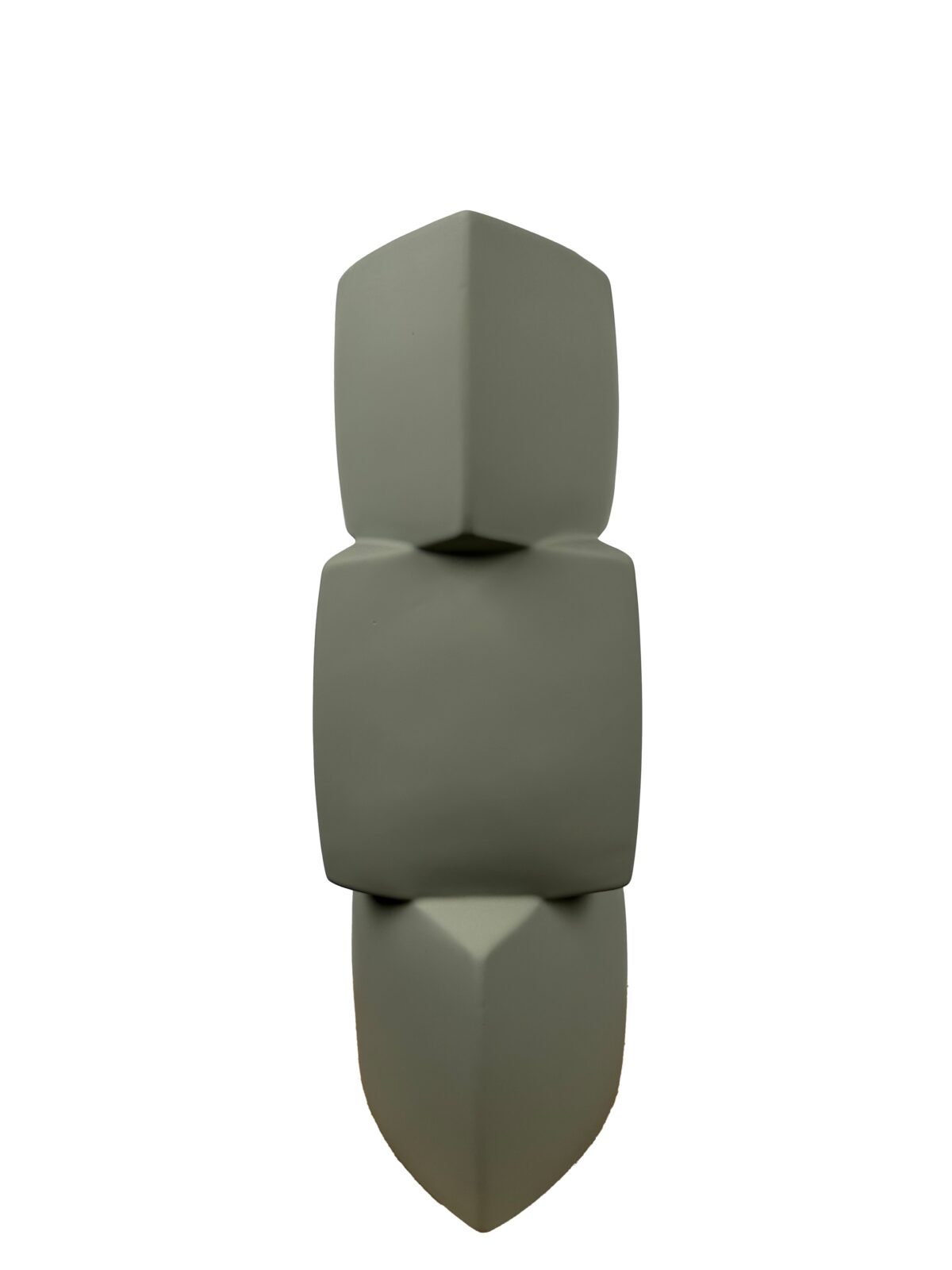 Κεραμικό Βάζο 13,5Χ15Χ40 cm Γεωμετρικά Σχήματα 3 Χρώματα Μπεζ - Image 1