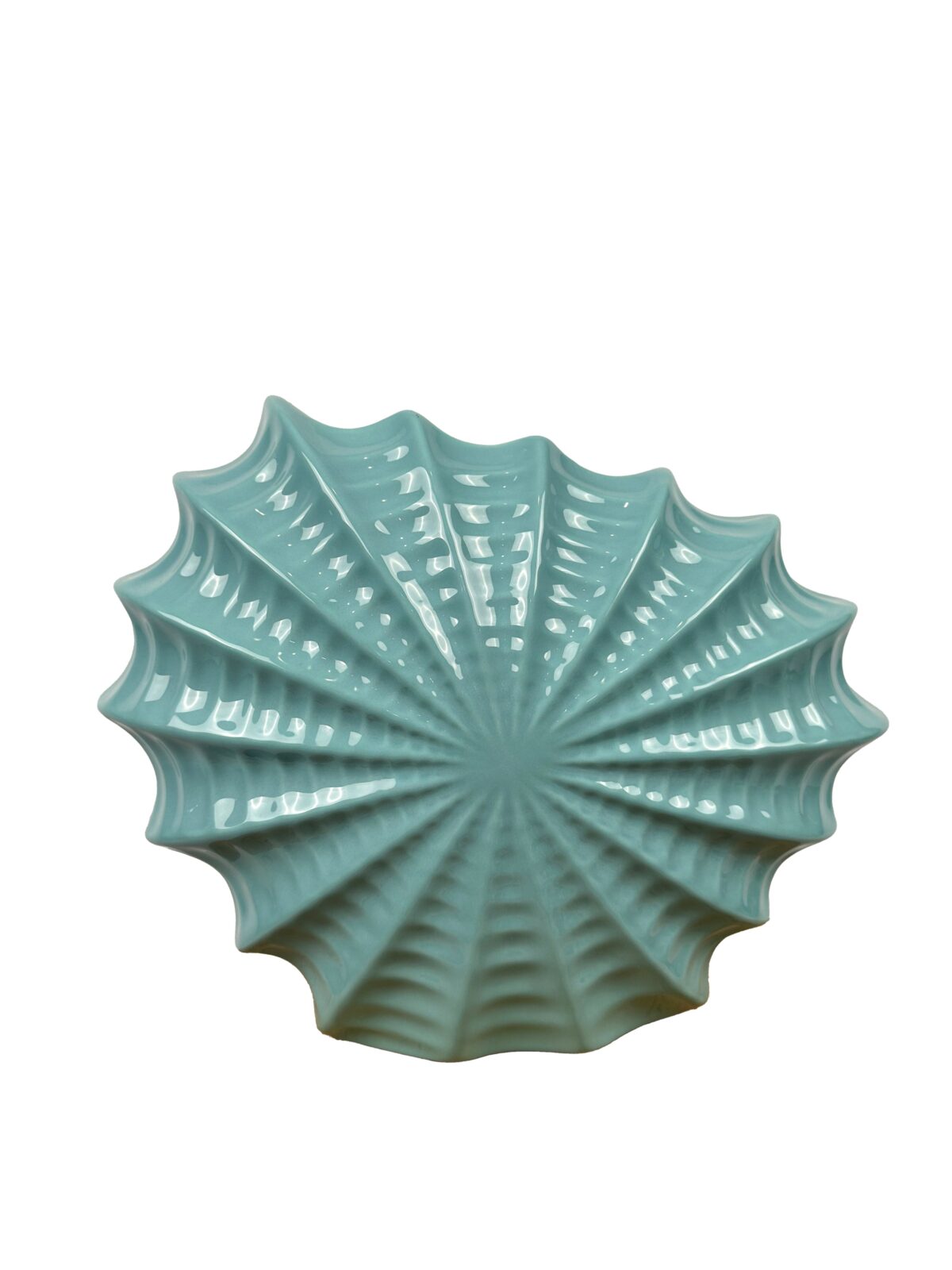 Κεραμικό Βάζο Κοχύλι 25cm Φ13 cm 2 Χρώματα Γαλάζιο - Image 1