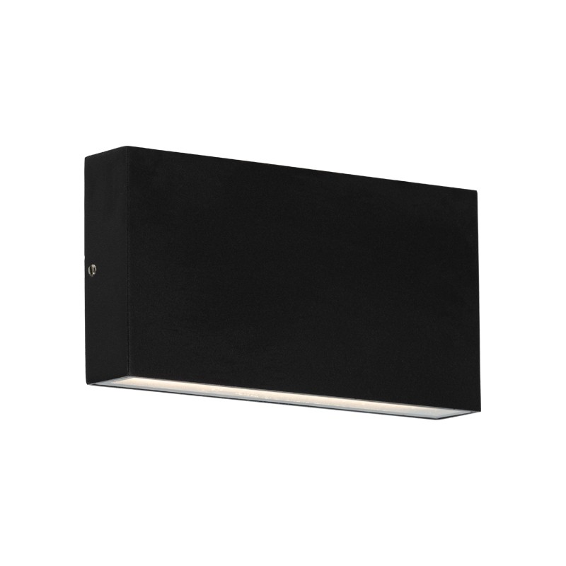 Απλίκα Εξωτερικού Χώρου Μαύρη Τετράγωνη Ada Μονής Δέσμης Led 6W