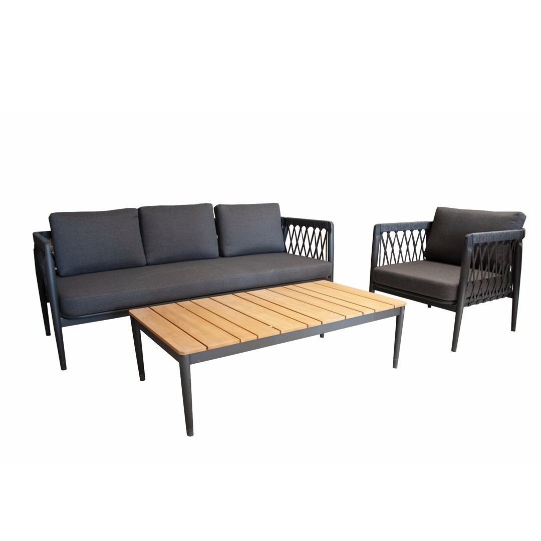 Σετ Καθιστικού Anthem 4Τμχ Αλουμινίου