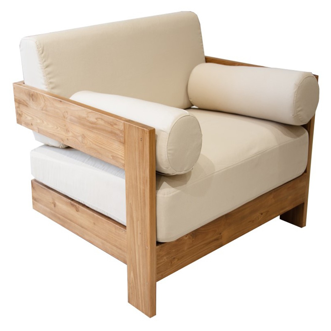 Πολυθρόνα lounge Aria Ξύλο Teak