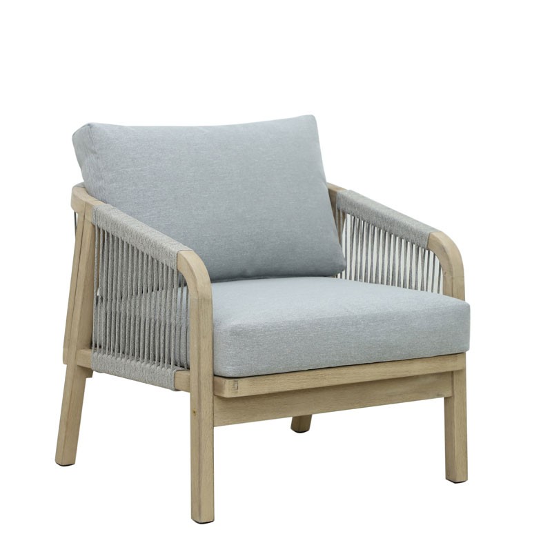 Πολυθρόνα lounge Valencia Ξύλο Ακακίας