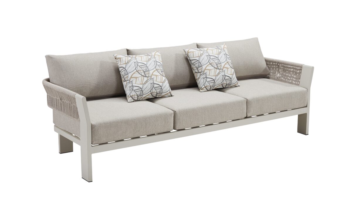 Τριθέσιος Καναπές Borromeo Αλουμινίου - Image 1