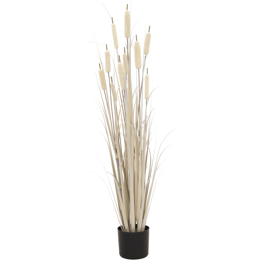 Τεχνητό Φυτό Γρασίδι Cattail 183εκ Γκρι