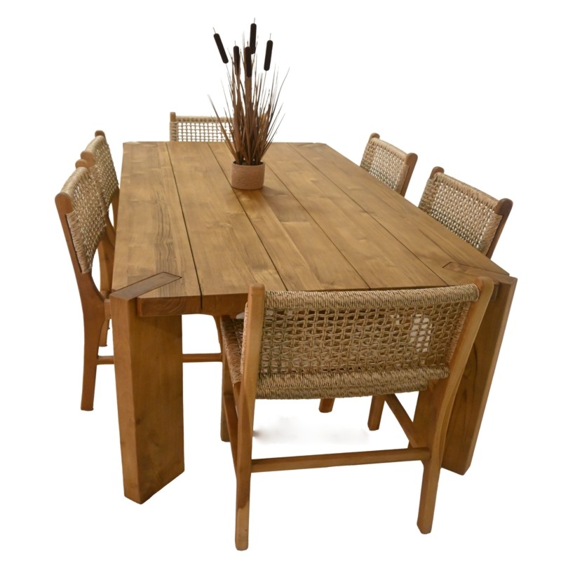 Τραπέζι Cornie 200cm Ξύλου Teak