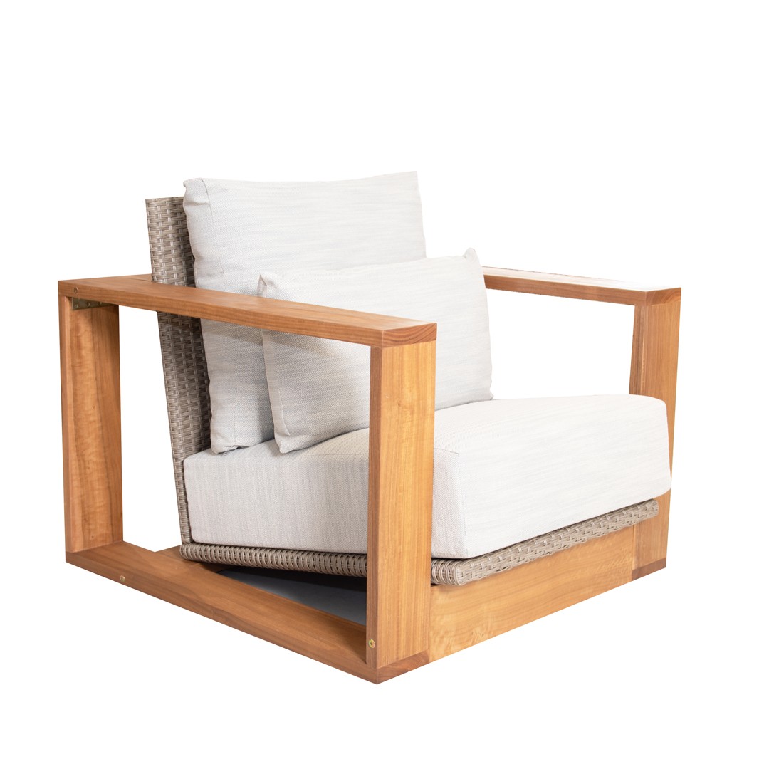 Πολυθρόνα lounge Cuba Ξύλο Teak