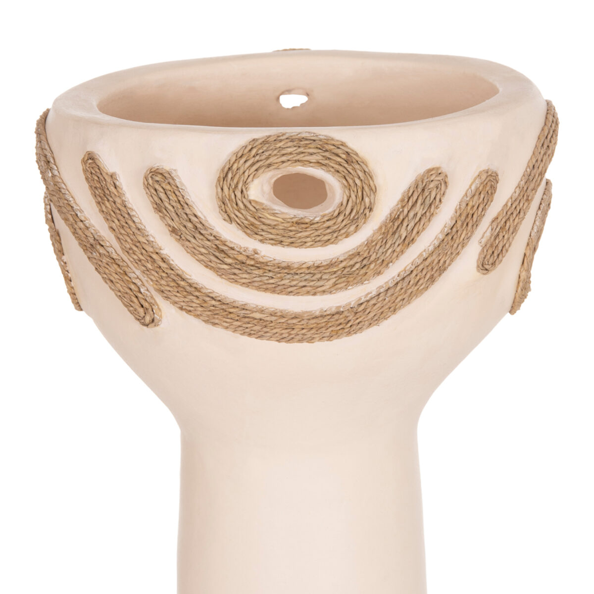 ΕΠΙΤΡΑΠΕΖΙΟ ΔΙΑΚΟΣΜΗΤΙΚΟ DEAN HM4679.02 ΚΡΕΜ ΤΕΡΑΚΟΤΑ & ΣΧΟΙΝΙ AGEL Φ18x35Υεκ - Image 4