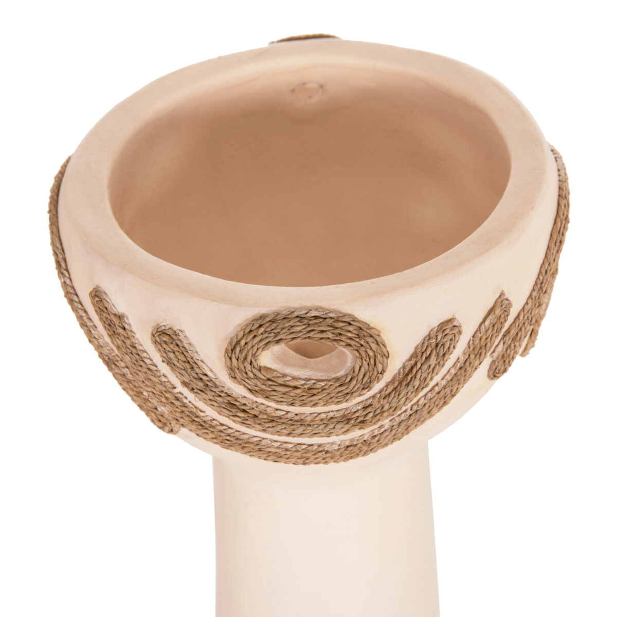 ΕΠΙΤΡΑΠΕΖΙΟ ΔΙΑΚΟΣΜΗΤΙΚΟ DEAN HM4679.02 ΚΡΕΜ ΤΕΡΑΚΟΤΑ & ΣΧΟΙΝΙ AGEL Φ18x35Υεκ - Image 9