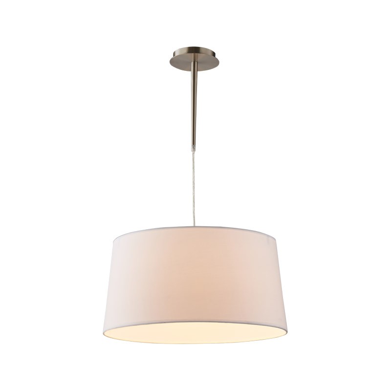 Κρεμαστό Φωτιστικό Ύφασμάτινο Maestra Νίκελ 60W