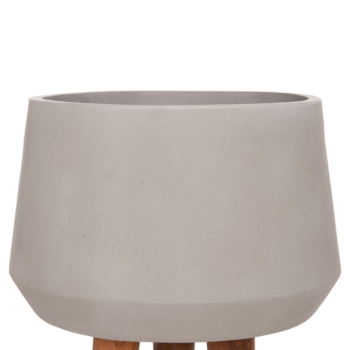 ΓΛΑΣΤΡΑ ΕΣΩΤ.ΧΩΡΟΥ QUAN HM4680.03L FIBER CEMENT ΓΚΡΙ--ΒΑΣΗ TEAK Φ38x62Υεκ - Image 5