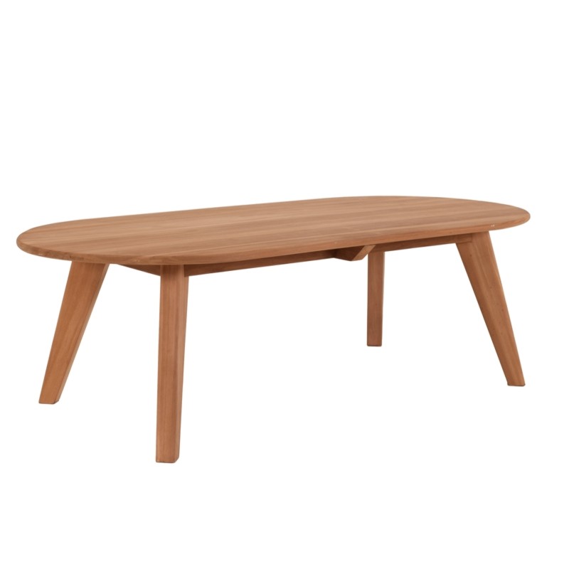 Τραπεζάκι Καθιστικού Henry Oval Ξύλο Teak