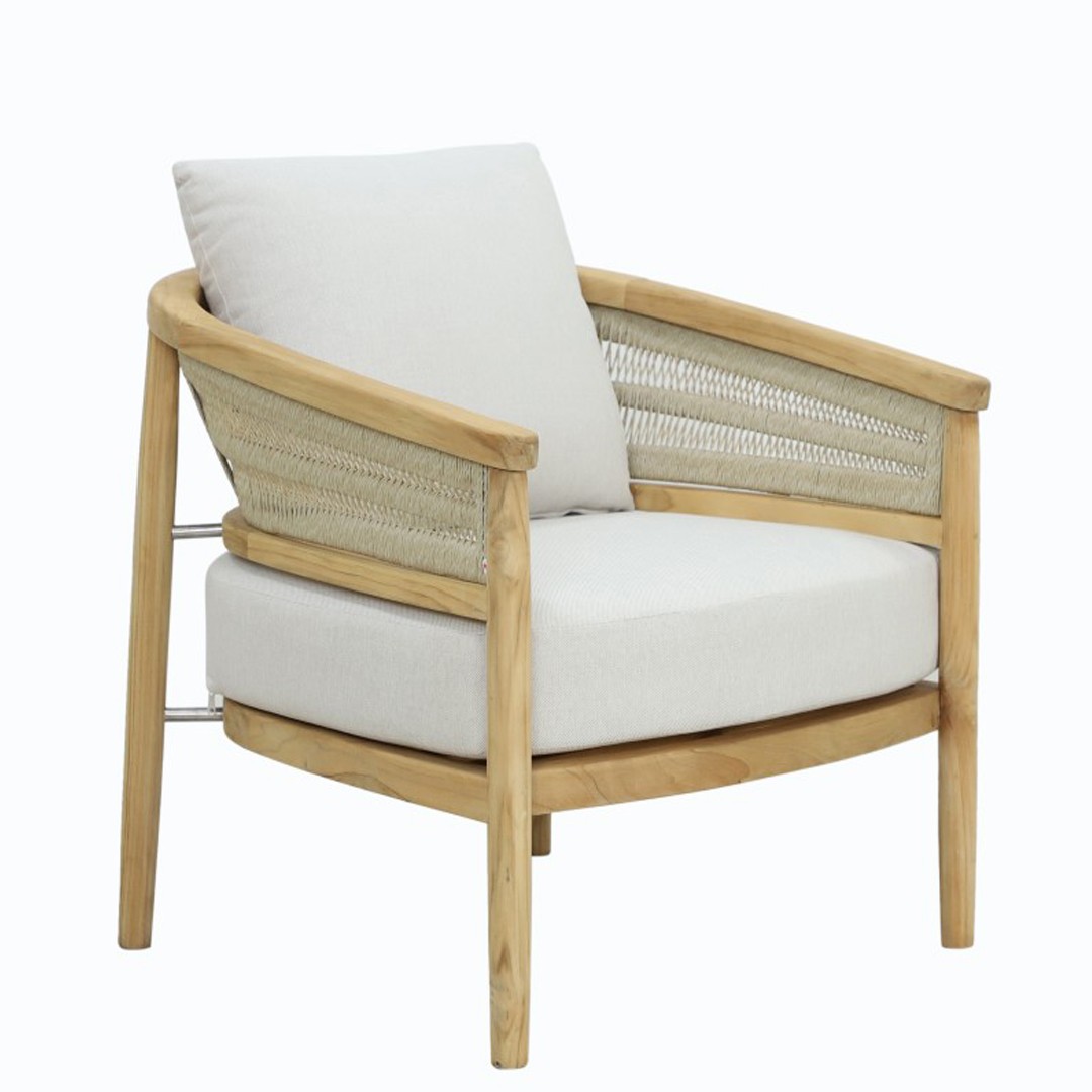 Πολυθρόνα lounge Hera Ξύλο Ακακίας