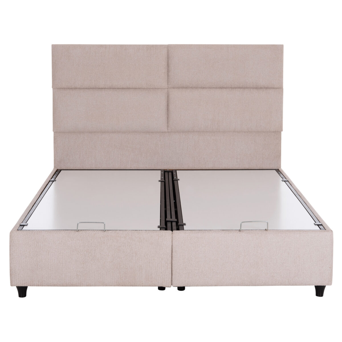 ΚΡΕΒΑΤΙ MILO ΔΙΠΛΟ ΜΕ ΑΠΟΘΗΚΕΥΤΙΚΟ ΧΩΡΟ HM622.32 ΜΠΕΖ ΥΦΑΣΜΑ-- ΓΙΑ ΣΤΡΩΜΑ 160x200εκ - Image 5