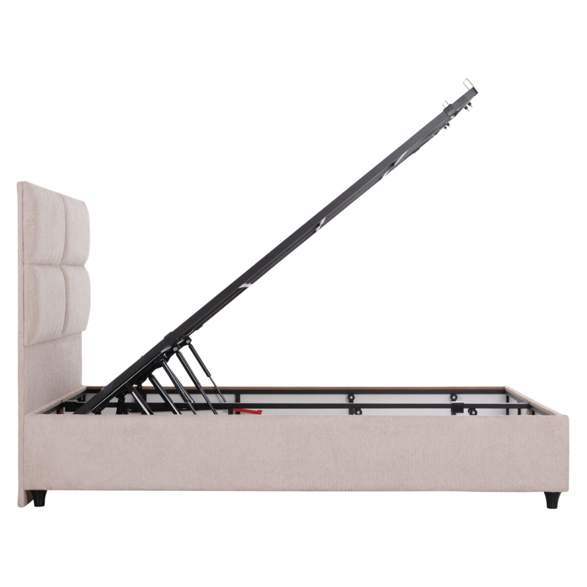 ΚΡΕΒΑΤΙ MILO ΔΙΠΛΟ ΜΕ ΑΠΟΘΗΚΕΥΤΙΚΟ ΧΩΡΟ HM622.32 ΜΠΕΖ ΥΦΑΣΜΑ-- ΓΙΑ ΣΤΡΩΜΑ 160x200εκ - Image 6