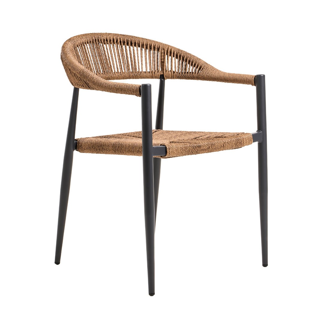 Καρέκλα Kreta Αλουμινίου Καφέ