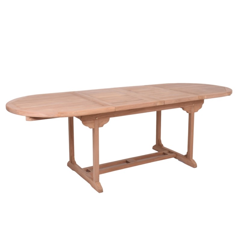 Τραπέζι Στρογγύλο Ανοιγόμενο Ξύλο Teak