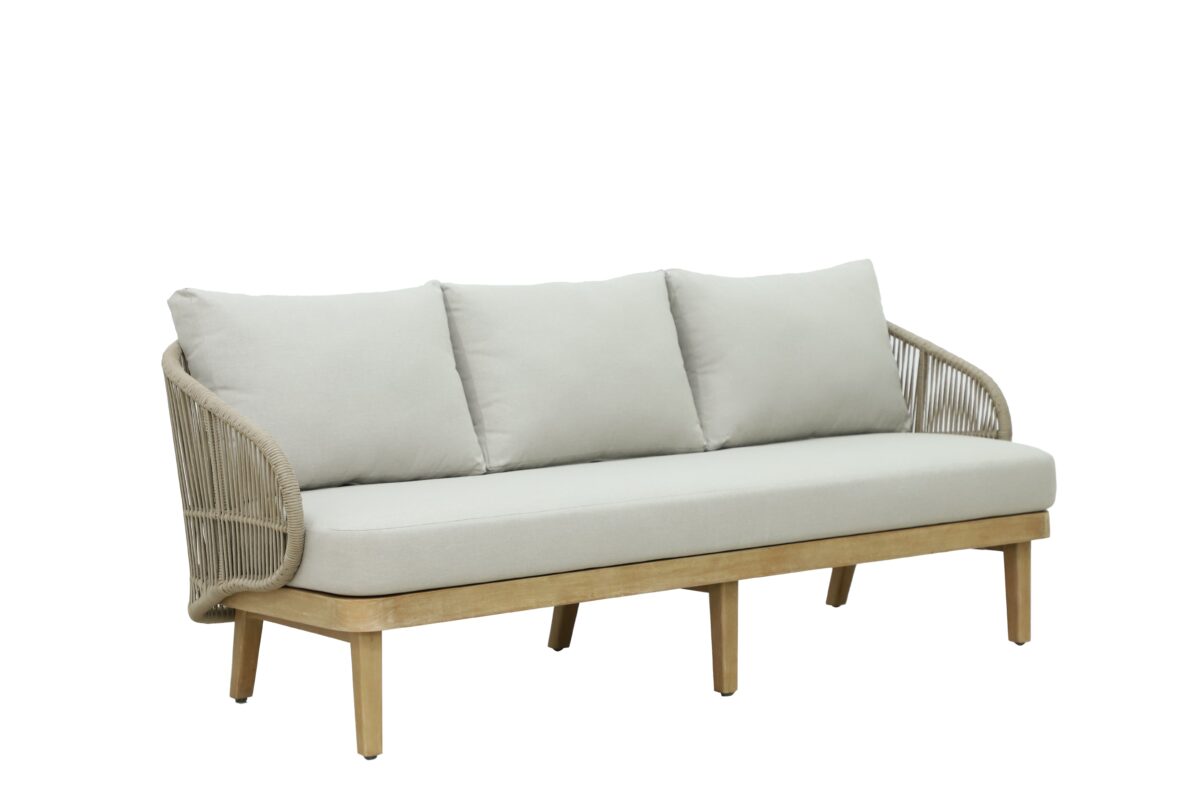 Τριθέσιος Καναπές Bali Ξύλο Ακακία - Image 1