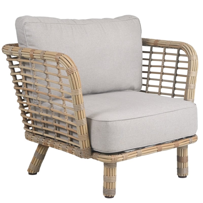 Πολυθρόνα lounge Naomi Αλουμίνιο Μπαμπού