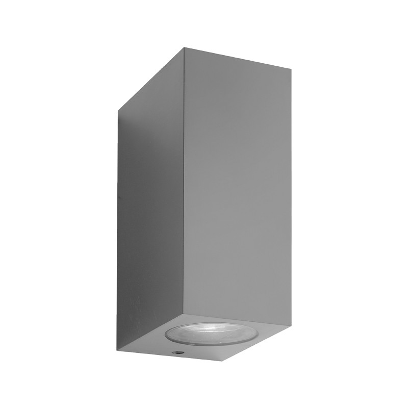 Σποτ Εξωτερικού Χώρου Τετράγωνο Nexo Διπλής Δέσμης 3W Ανοιχτό Γκρι