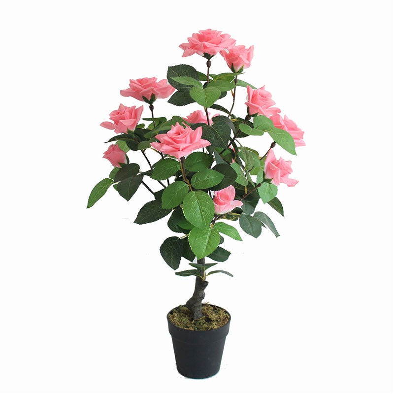Τεχνητό Φυτό Τριανταφυλλιά Ροζ 75cm