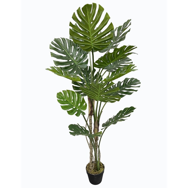 Τεχνητό Φυτό Μονστέρα 150cm Με Τρείς Κορμούς