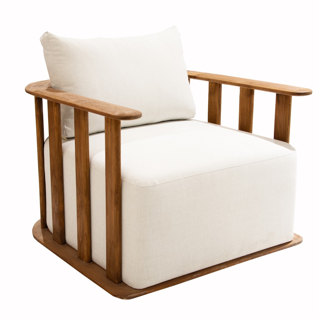 Πολυθρόνα lounge Pallisad Ξύλο Teak