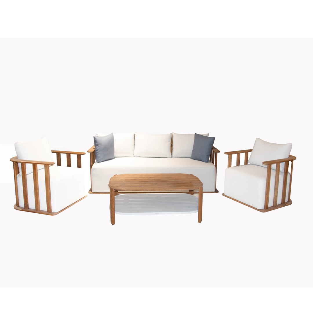 Σετ Καθιστικού pallisad 5Τμχ Ξύλο Teak