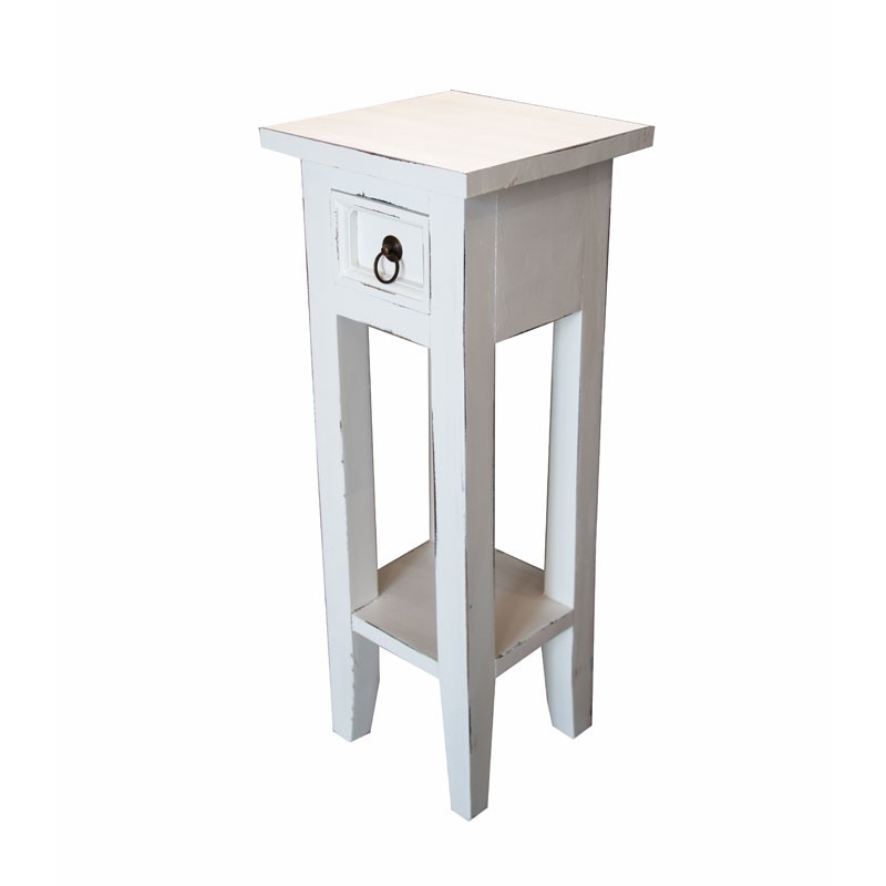 Κομοδίνο Λευκό Αντικέ