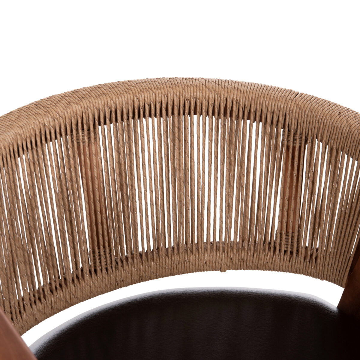 ΠΟΛΥΘΡΟΝΑ ΤΡΑΠΕΖΑΡΙΑΣ BRANN HM18238.11 ΞΥΛΟ ΤΕΑΚ-ΚΑΦΕ PU-ΣΧΟΙΝΙ 60x67x76Υεκ. - Image 7