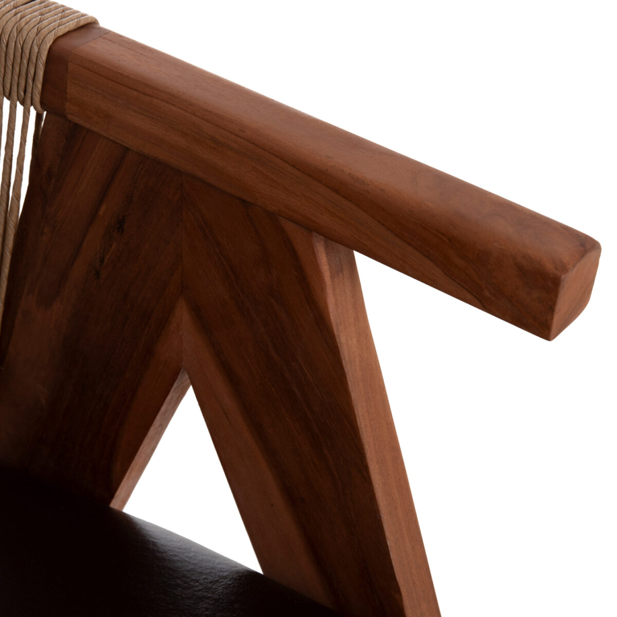 ΠΟΛΥΘΡΟΝΑ ΤΡΑΠΕΖΑΡΙΑΣ BRANN HM18238.11 ΞΥΛΟ ΤΕΑΚ-ΚΑΦΕ PU-ΣΧΟΙΝΙ 60x67x76Υεκ. - Image 9