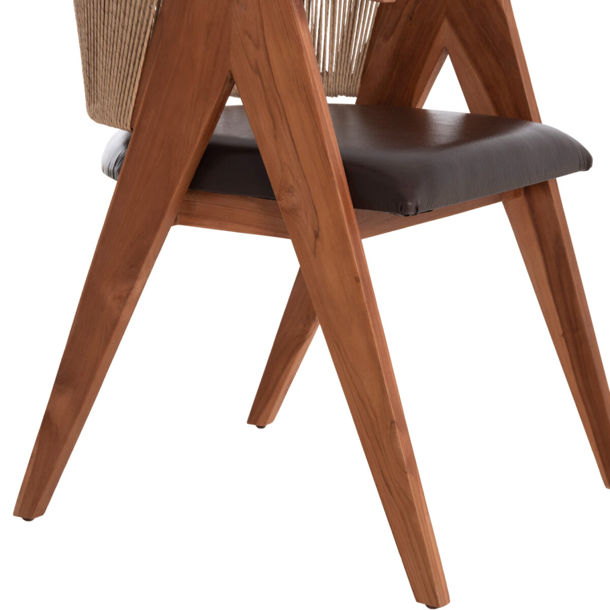 ΠΟΛΥΘΡΟΝΑ ΤΡΑΠΕΖΑΡΙΑΣ BRANN HM18238.11 ΞΥΛΟ ΤΕΑΚ-ΚΑΦΕ PU-ΣΧΟΙΝΙ 60x67x76Υεκ. - Image 10