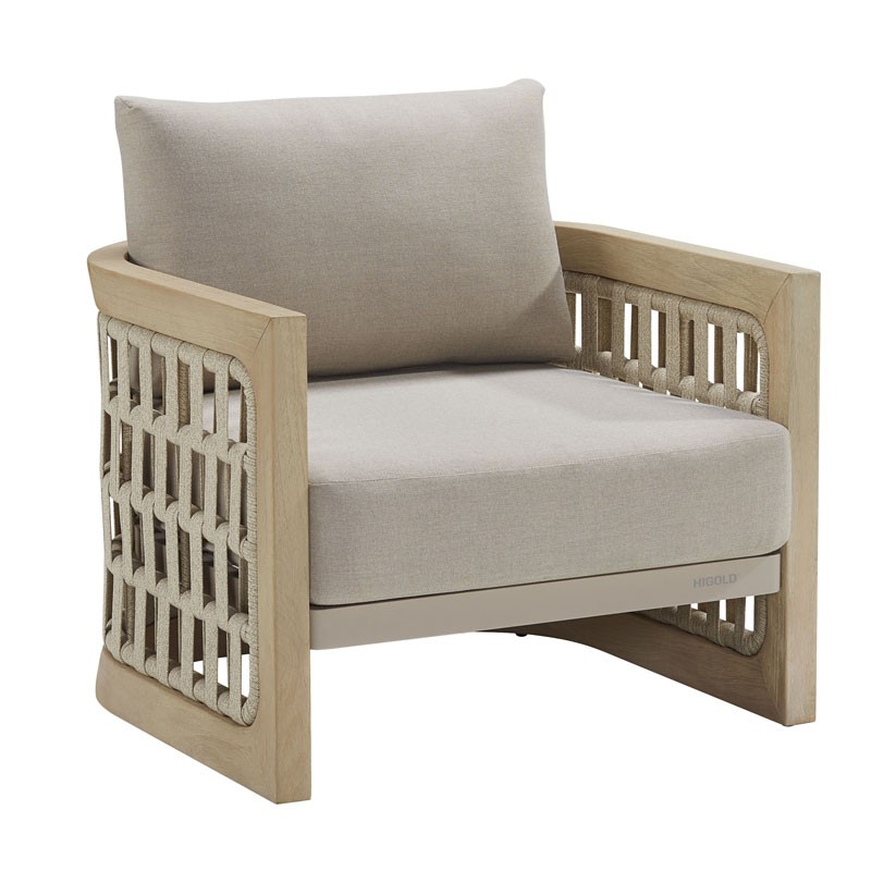 Πολυθρόνα lounge Riva Ξύλο Ακακίας