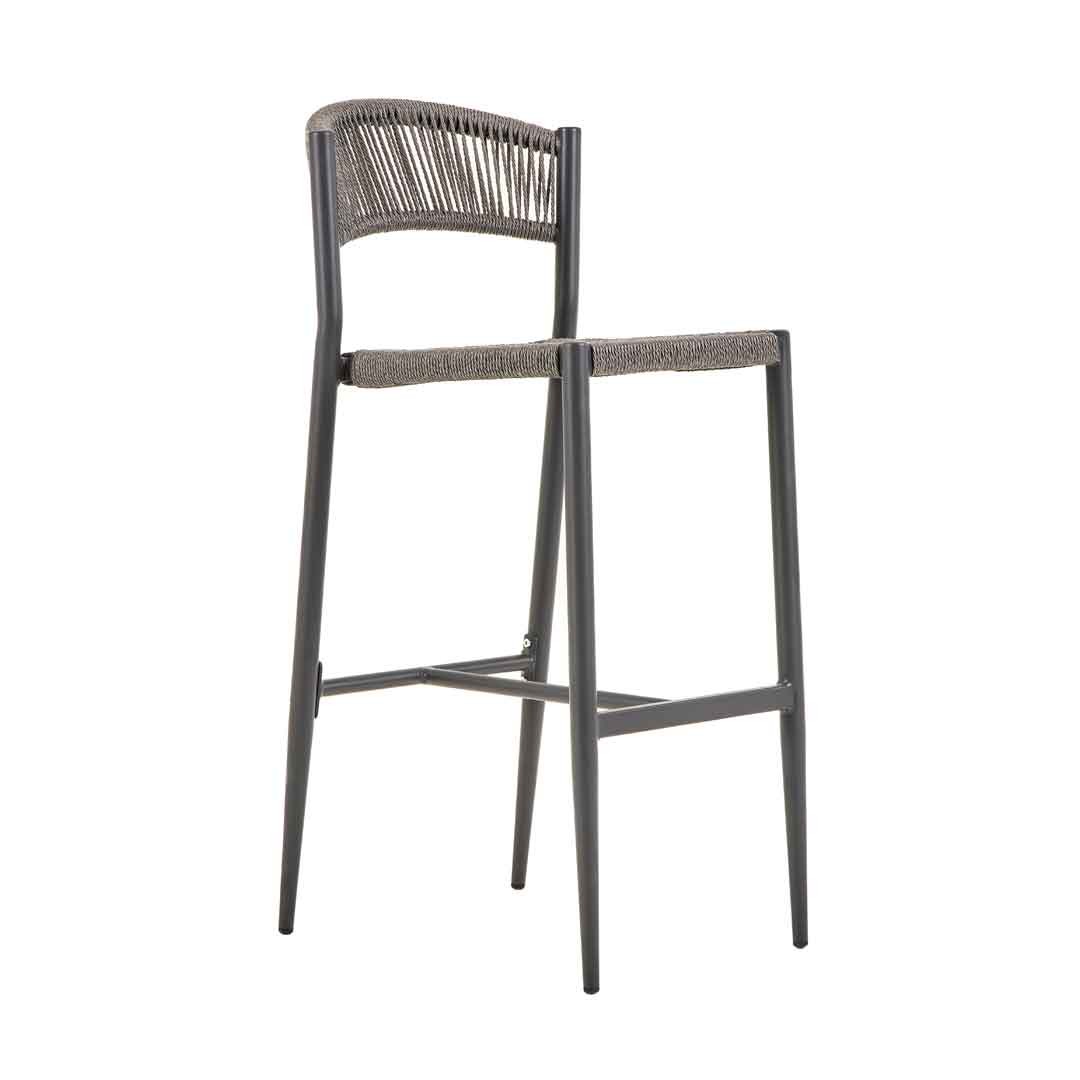 Σκαμπό Santorini Grey Εξωτερικού Χώρου