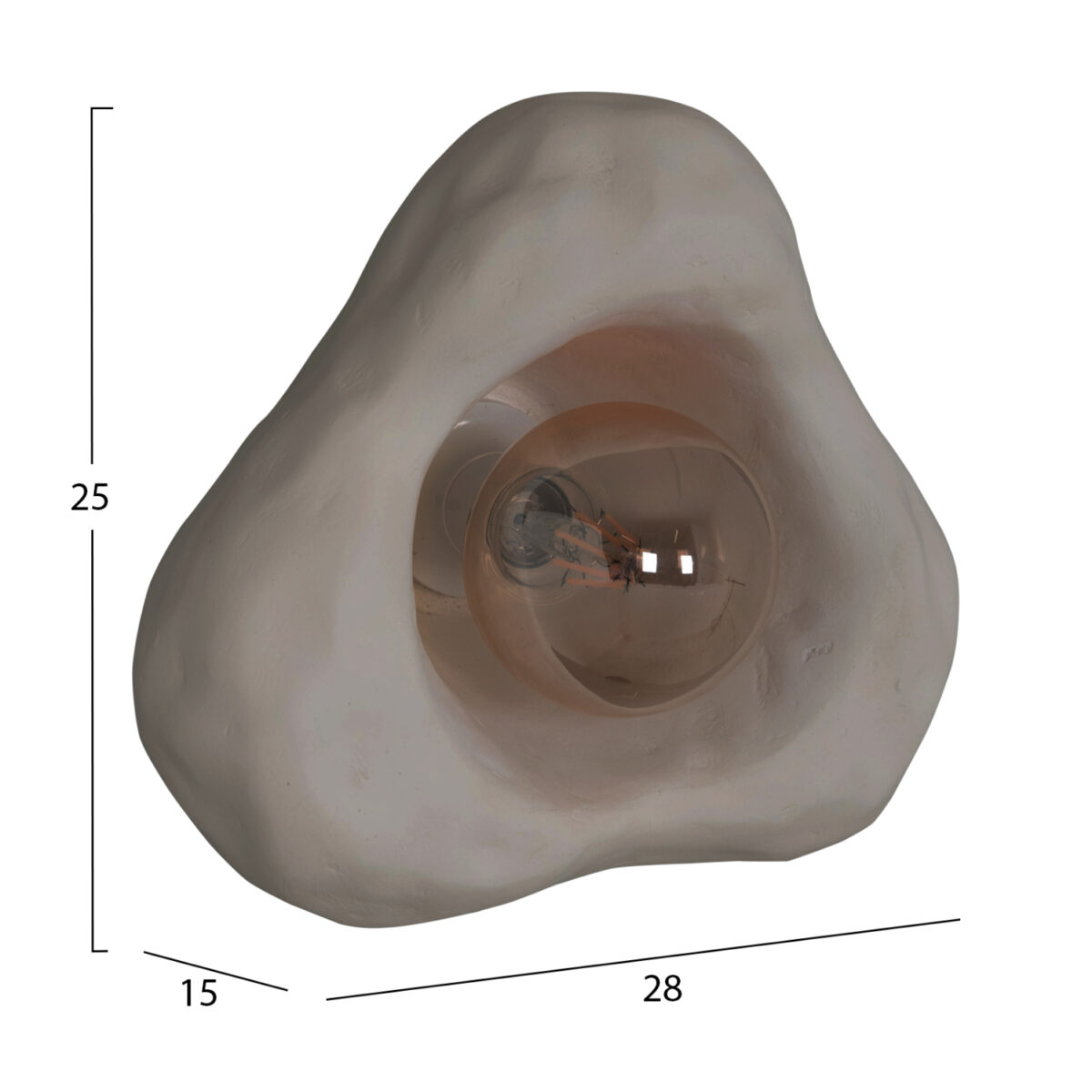 ΣΕΤ 3TMX ΕΠΙΤΟΙΧΙA ΦΩΤΙΣΤΙΚA LUXON HM10725.02 FIBER CEMENT ΣΕ ΓΚΡΙ [S-M-L] - Image 2