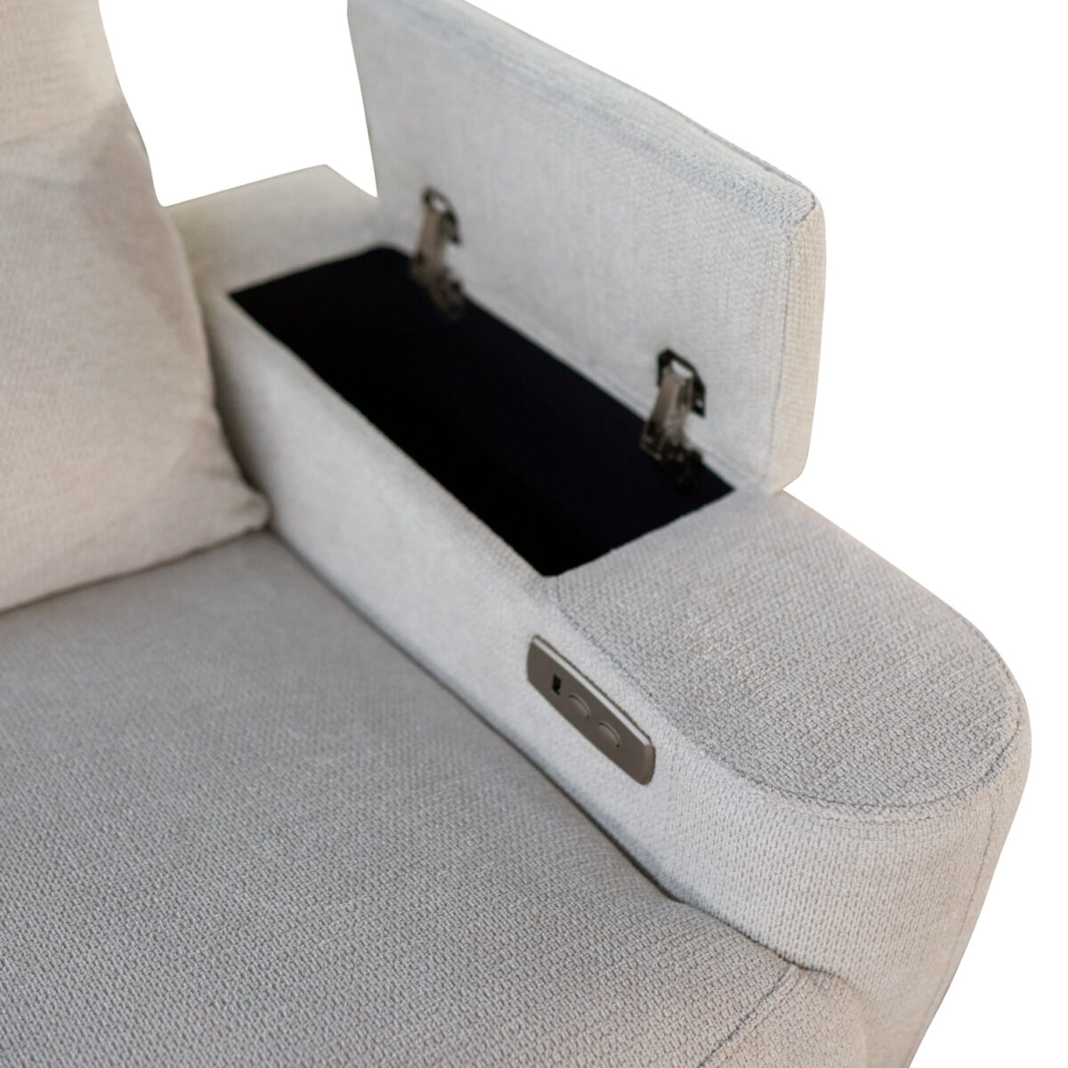 ΣΕΤ ΚΑΝΑΠΕΣ-ΠΟΛΥΘΡΟΝΑ RELAX SYNTHIA HM10735.01 ΜΠΕΖ ΥΦΑΣΜΑ-ΗΛΕΚΤΡΙΚΗ ΑΝΑΚΛΙΣΗ [L] - Image 7