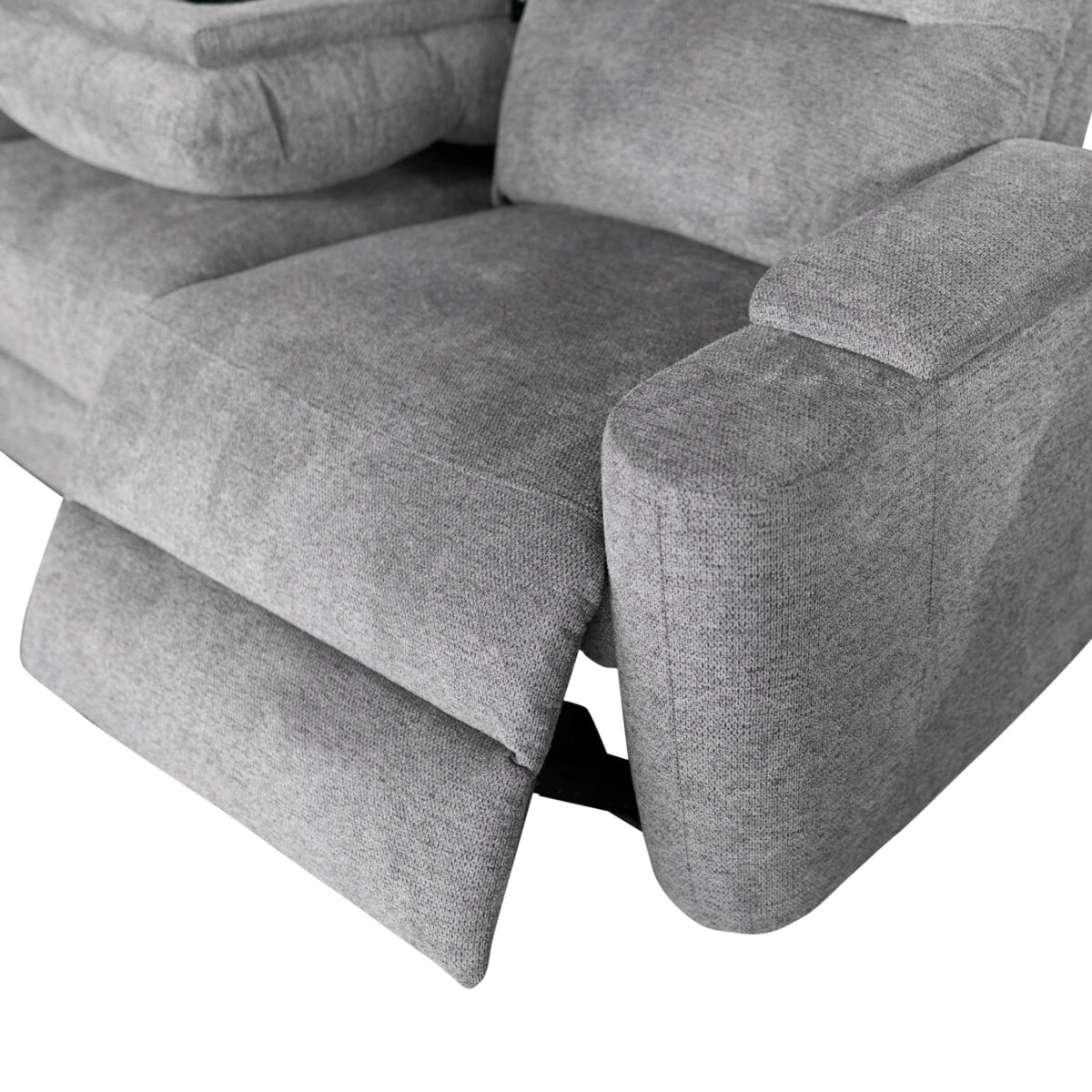 ΣΕΤ ΚΑΝΑΠΕΣ-ΠΟΛΥΘΡΟΝΑ RELAX SYNTHIA HM10735.03 ΓΚΡΙ ΥΦΑΣΜΑ-ΗΛ.ΑΝΑΚΛΙΣΗ [L] - Image 7