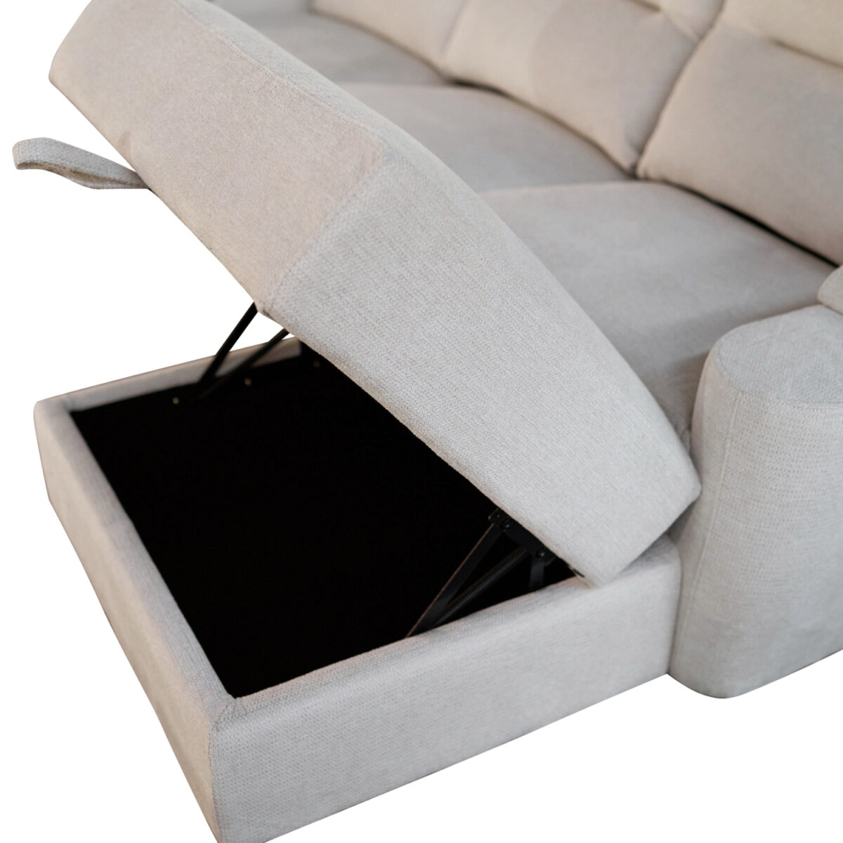 ΣΕΤ ΚΑΝΑΠΕΣ-ΠΟΛΥΘΡΟΝΑ RELAX SYNTHIA HM10736.01 ΜΠΕΖ ΥΦΑΣΜΑ-ΗΛ.ΑΝΑΚΛΙΣΗ [R] - Image 4